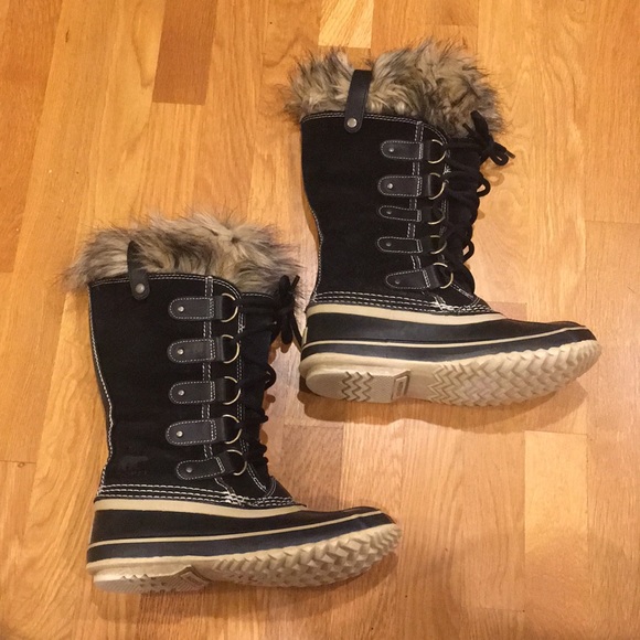 Sorel Shoes - Sorel Black Joan of the Arctic Winter Boots